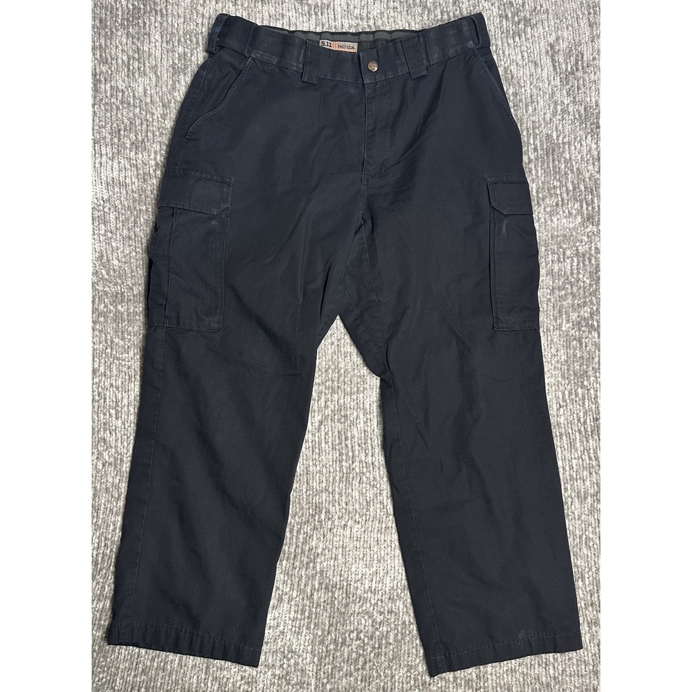 5.11 Tactical Cargo Pants Men 36 Navy Blue Rip Stop Taclite Utility Military Pro